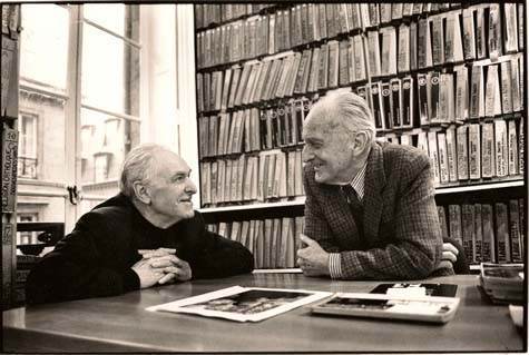 Robert Doisneau et Raymond Grosset à l'agence Rapho